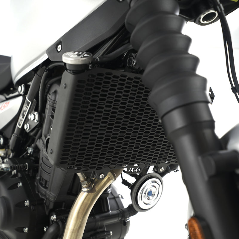 Protection de radiateur R&G Racing Pro noire – Royal Enfield 450 Firstracer
