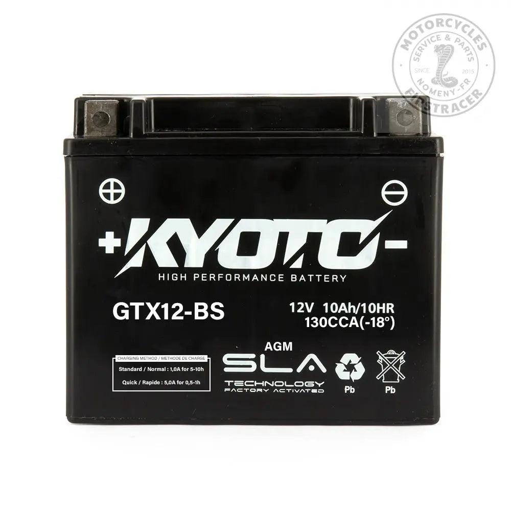 Batterie KYOTO GTX12-BS SLA-AGM – Sans Entretien, Prête à l’Emploi Firstracer