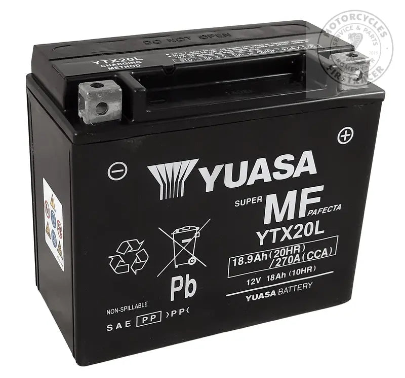 Batterie YUASA YTX20L-FA – Pour sidecars Ural 2005 à 2025 Firstracer