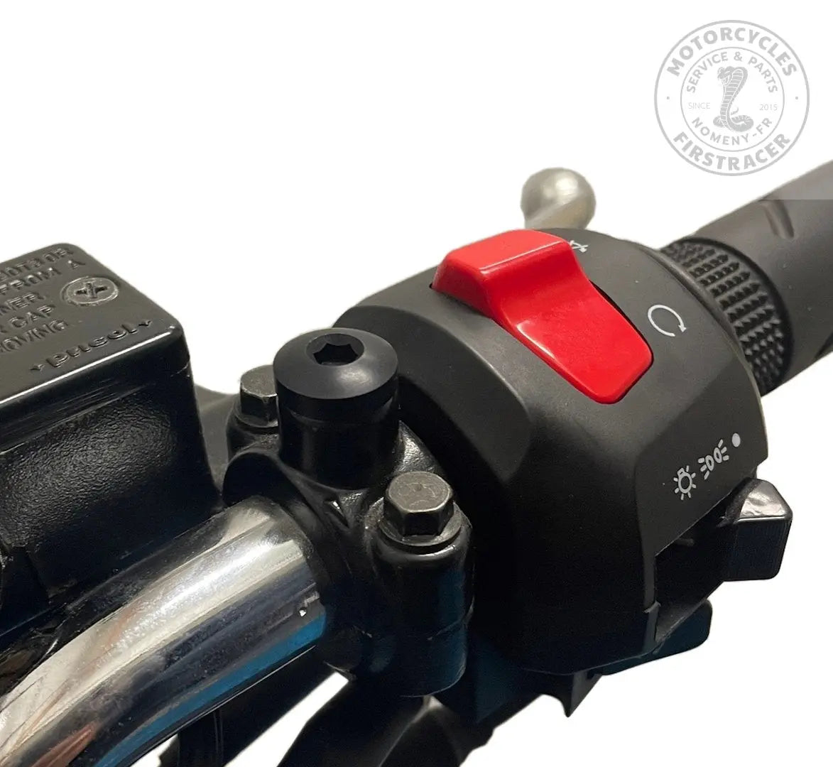 Bouchons fileté noir pour fixation rétroviseur Royal Enfield / BSA Firstracer