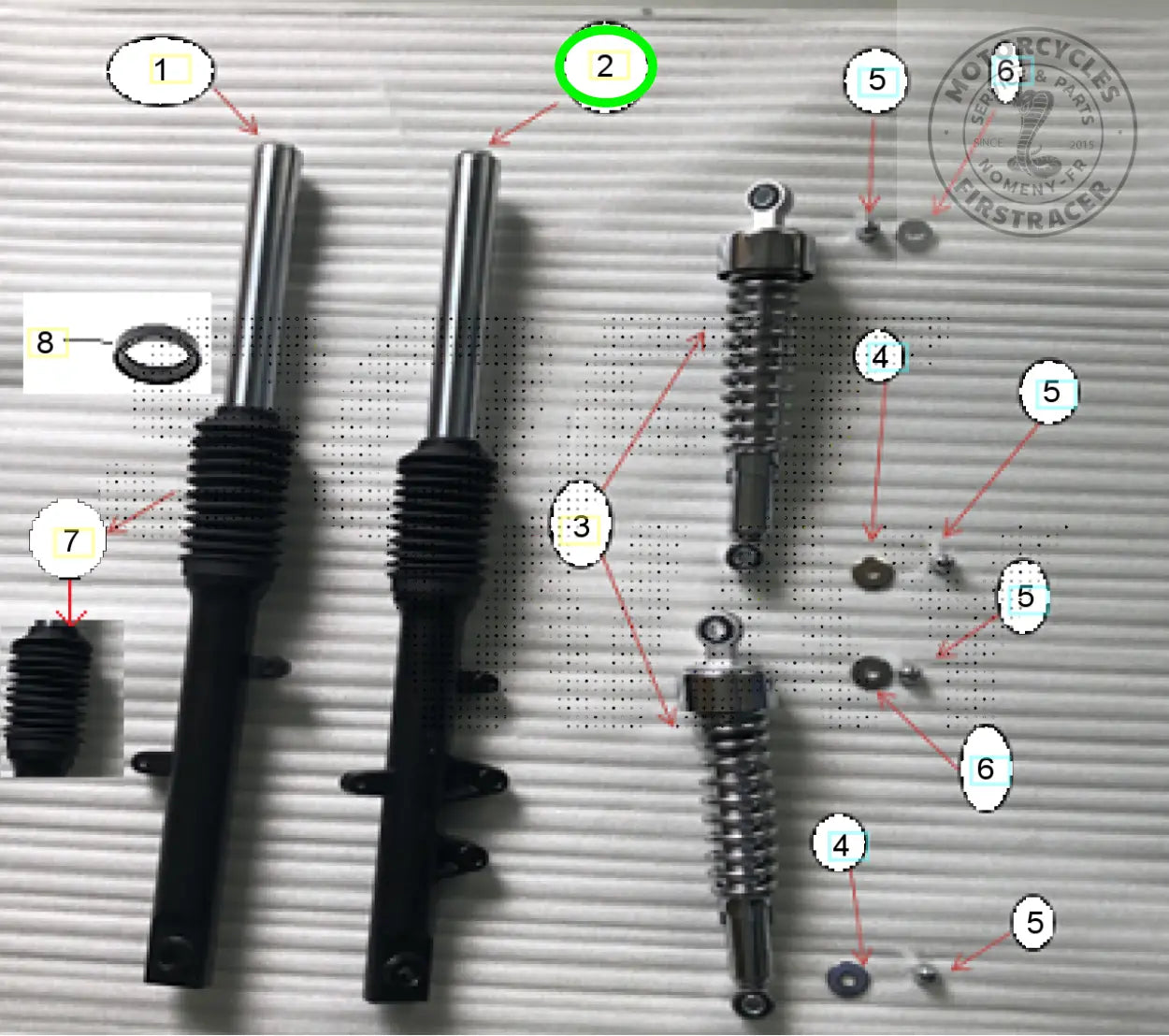 Bras de fourche Droit – Orcal Astor Euro III / IV / V1110700-009000 (Copie) Firstracer
