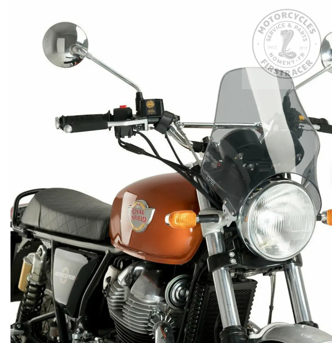 Bulle saute vent teinté clair pour Royal Enfield 650 Twins Firstracer