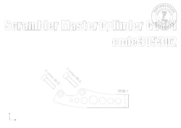 COUVERCLE DE MAÎTRE-CYLINDRE (NOIR) TRIUMPH SCRAMBLER 865 Firstracer