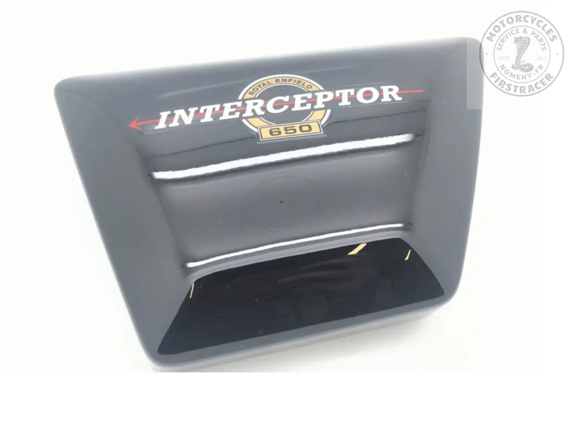 Cache Latéral Droit Noir pour Royal Enfield Interceptor 650 – Avec Logo Interceptor Firstracer