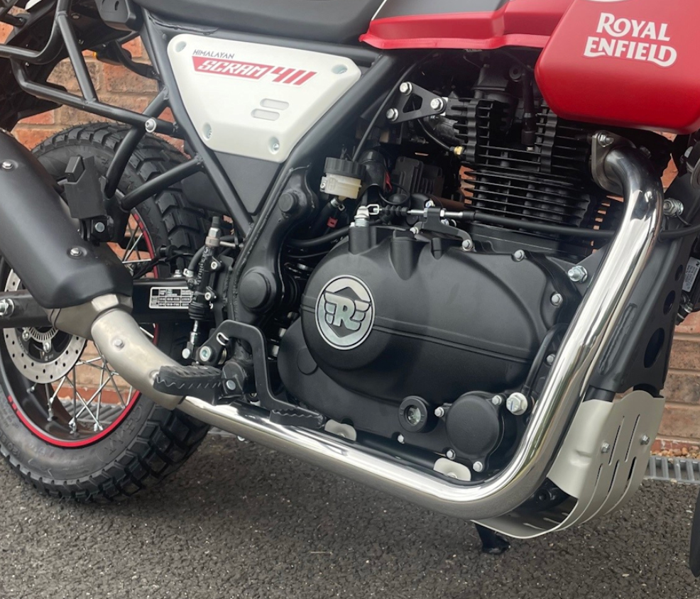 Collecteur d’échappement inox poli – Himalayan 411 & Scram Firstracer