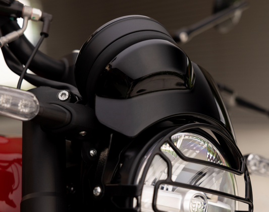 Saute-vent compteur noir Royal Enfield Guerrilla 450 – Accessoire d’origine Firstracer