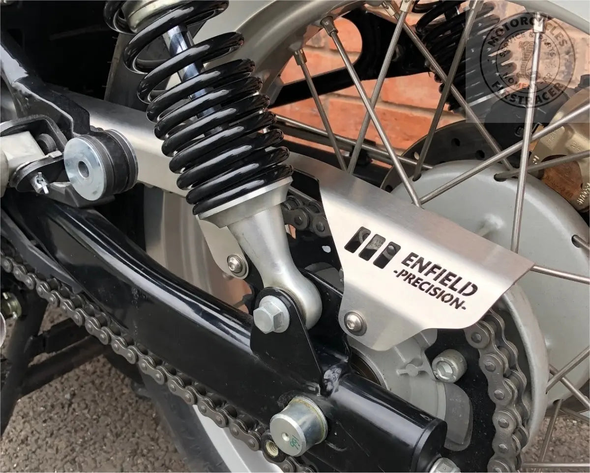Carter de Chaîne "Enfield Precision" en Acier Inoxydable 650 Interceptor // 650 Continental GT Firstracer