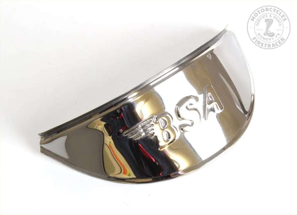 Casquette de phare en inox avec logo BSA - BSA Goldstar 650 Firstracer