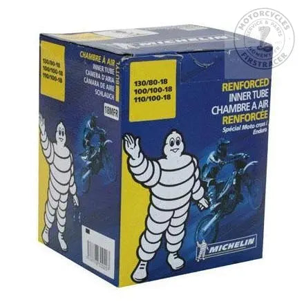 Chambre à air MICHELIN ARRIÈRE RENFORCÉE (18MFR VALVE TR4) 130/80-18 650 Firstracer