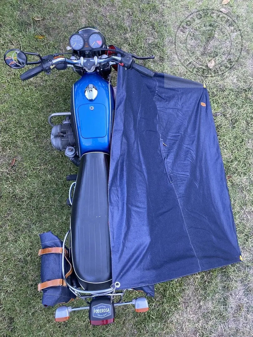 Couverture / Poncho Stornoway Denim Poderosa – Fait Main en Espagne Firstracer