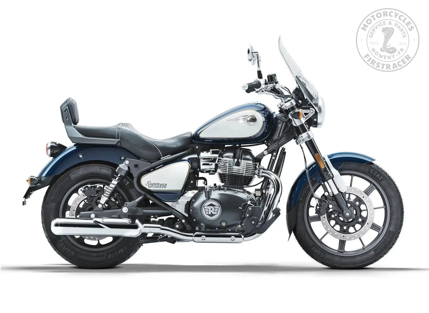 Extension de Garde-Boue Avant Noir Mat pour Royal Enfield 650 Super Meteor Firstracer