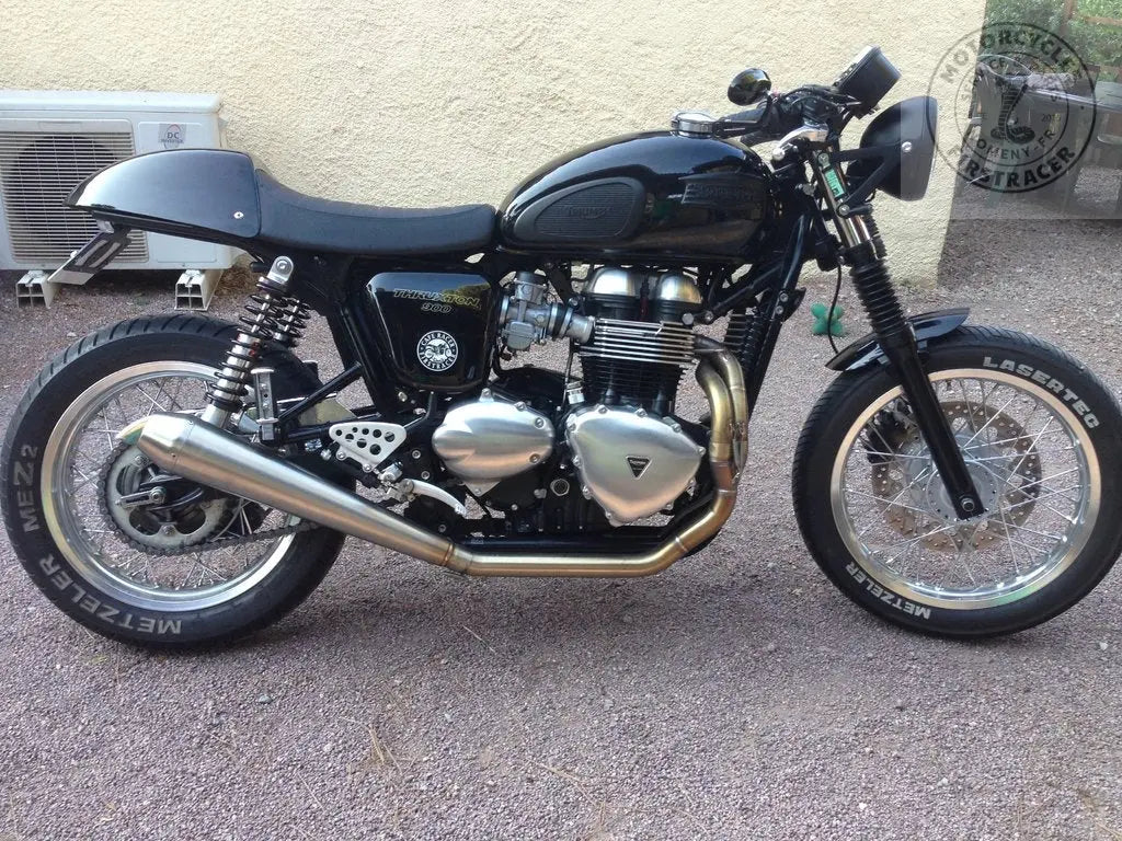 FEU AVANT BRITISH 180 MM NOIR STYLE CAFÉ RACER POUR TRIUMPH Firstracer