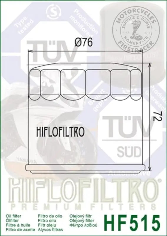 Filtre à huile Hiflofiltro – Royal Enfield 650 Firstracer