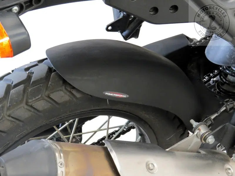 Garde boue long et protège chaine Royal Enfield Himalayan et Scram Firstracer
