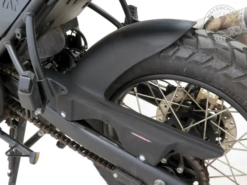 Garde boue long et protège chaine Royal Enfield Himalayan et Scram Firstracer