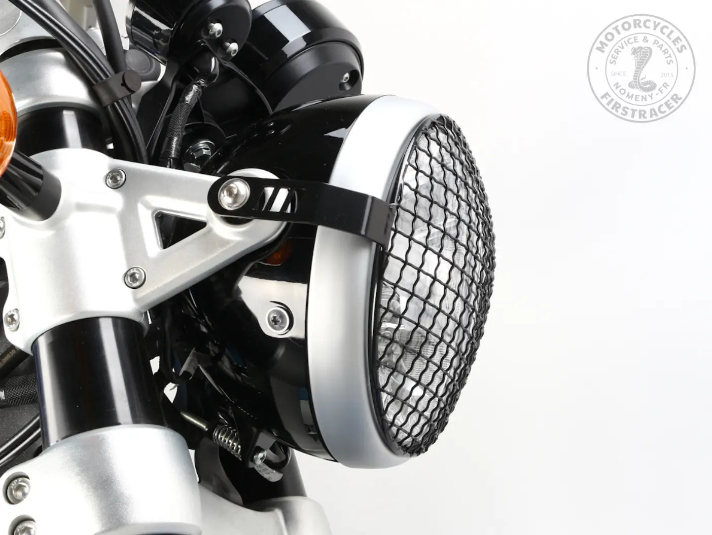 Grille de phare noire – Royal Enfield Super Meteor 650 Firstracer
