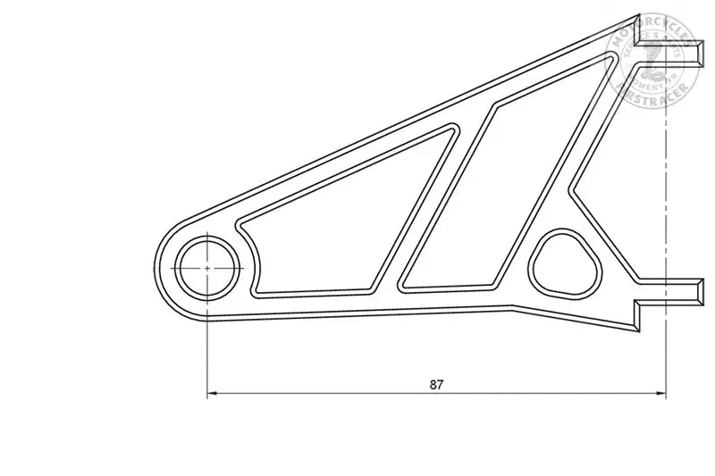 Jeu de supports de phare HIGHSIDER 38–41 mm – pour Royal Enfield, Triumph ou BSA Firstracer
