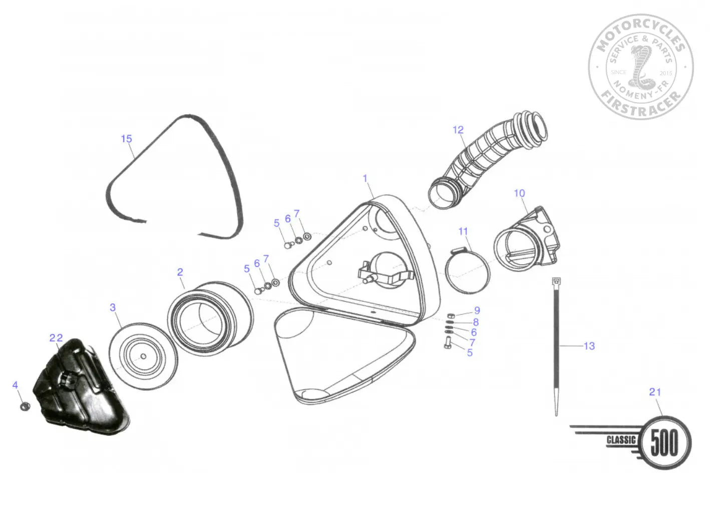 Joint de boîte à outils (Toolbox) – Royal Enfield Classic 500 Firstracer
