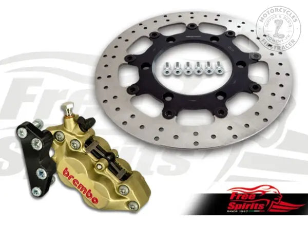 KIT FREINAGE AVANT 4 PISTONS POUR TRIUMPH THRUXTON (865 CC) Firstracer