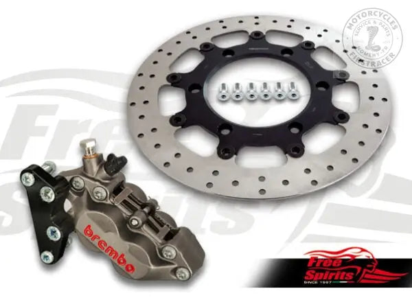 KIT FREINAGE AVANT 4 PISTONS POUR TRIUMPH THRUXTON (865 CC) Firstracer