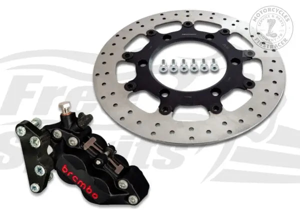 KIT FREINAGE AVANT 4 PISTONS POUR TRIUMPH THRUXTON (865 CC) Firstracer