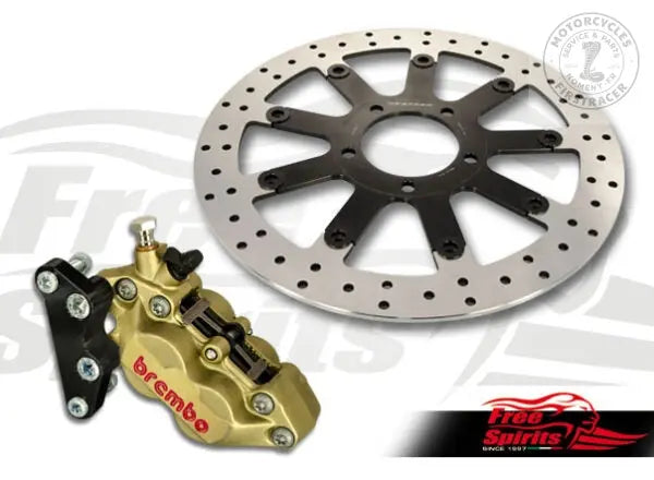 KIT FRENAGE AVANT 4 PISTONS POUR TRIUMPH BONNEVILLE/SE Firstracer