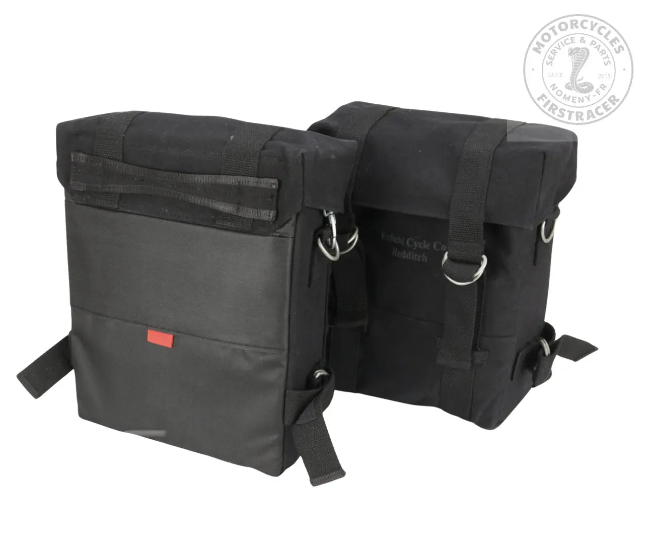 Kit Sacoches en Toile Noire – Royal Enfield Classic 500 Firstracer