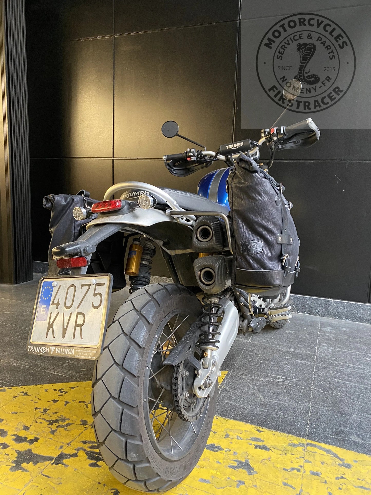 Kit Supports de Sacoches Poderosa – Triumph Scrambler 1200 Firstracer