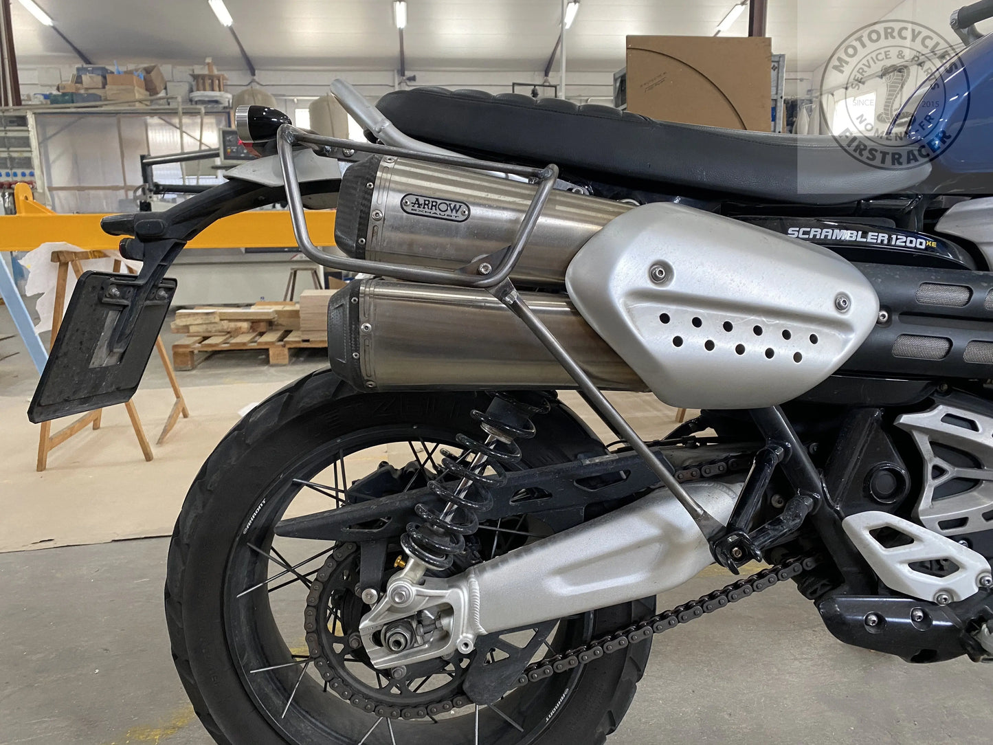 Kit Supports de Sacoches Poderosa – Triumph Scrambler 1200 Firstracer
