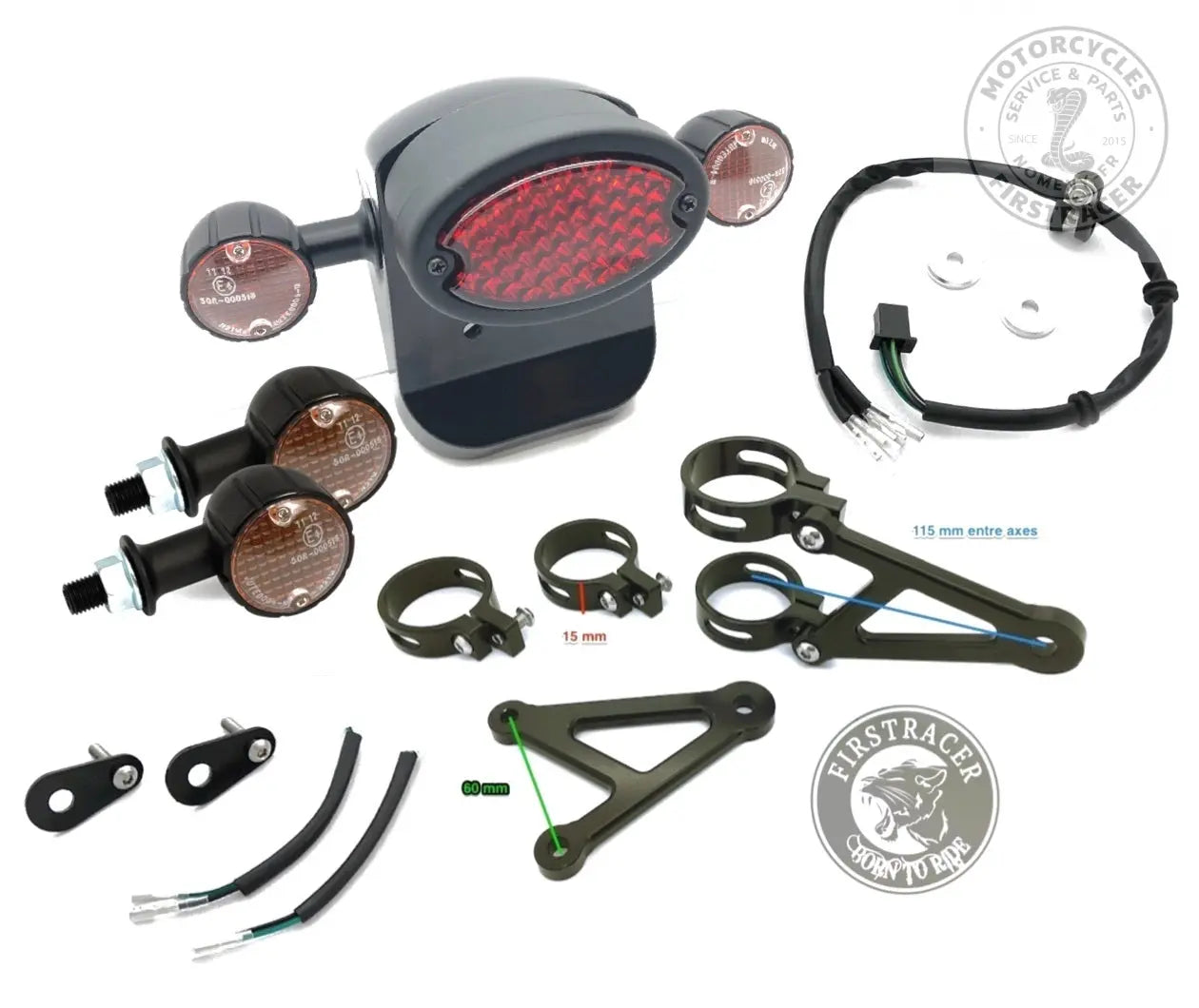 Kit éclairage complet pour Royal Enfield 650 twins Firstracer