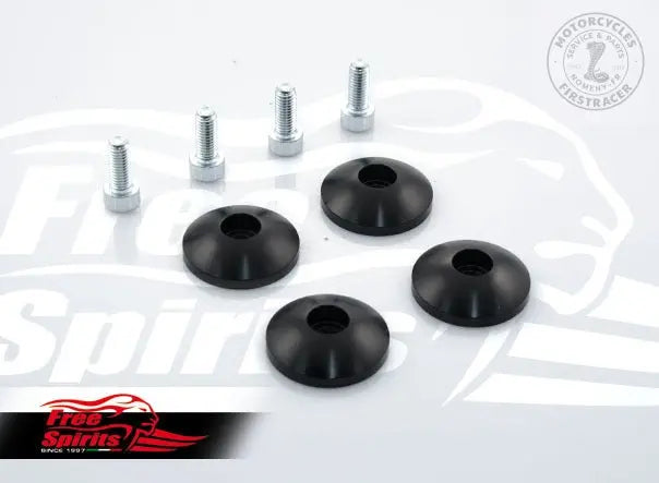 Kit bouchons amortisseur Free Spirits pour Triumph classic a partir 2016 (Noir) Firstracer