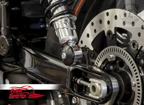 Kit bouchons amortisseur Free Spirits pour Triumph classic a partir 2016 (Noir) Firstracer