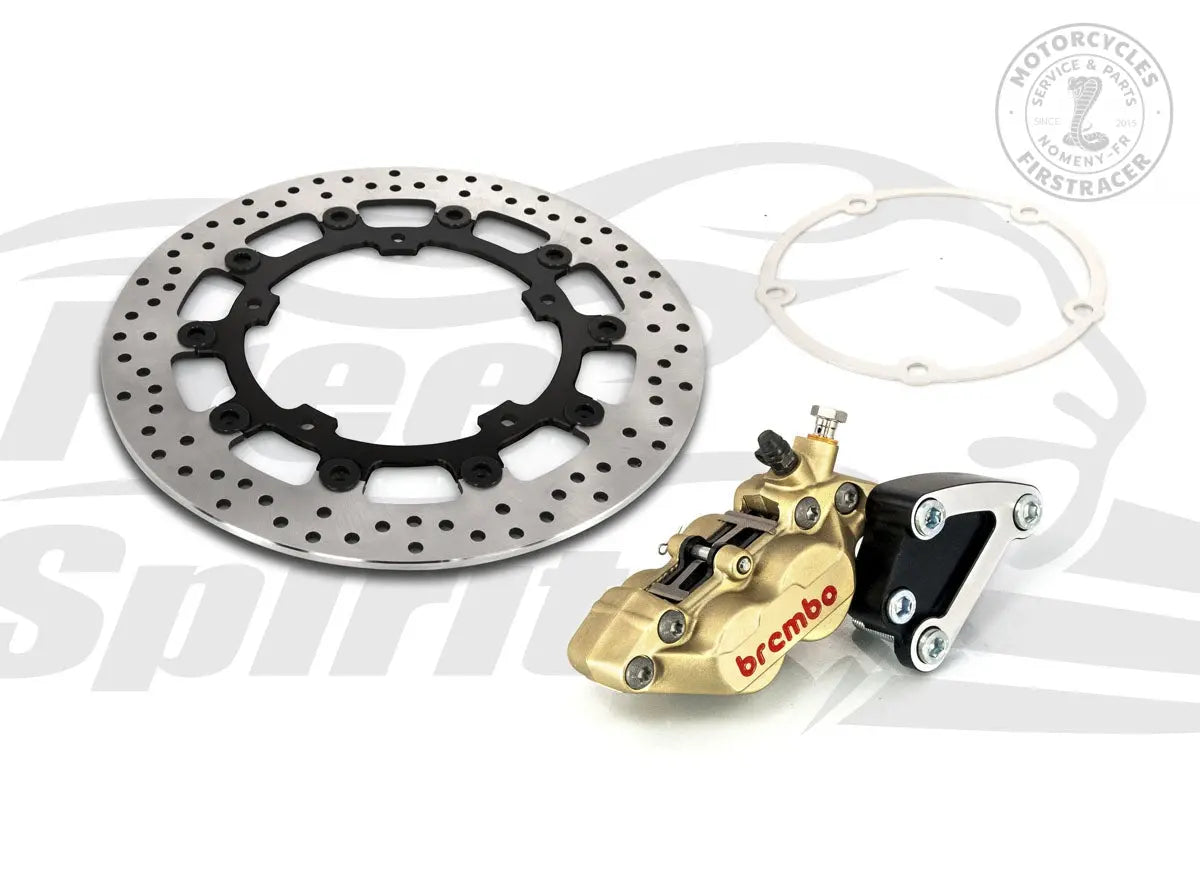 Kit complet d'étriers Brembo 4 pistons et disque 320mm Super Meteor / Shotgun 650 Firstracer
