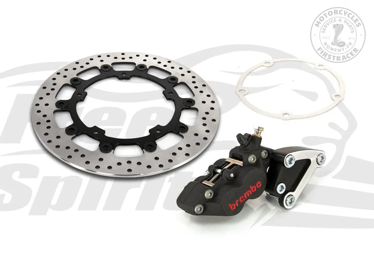 Kit complet d'étriers Brembo 4 pistons et disque 320mm Super Meteor / Shotgun 650 Firstracer