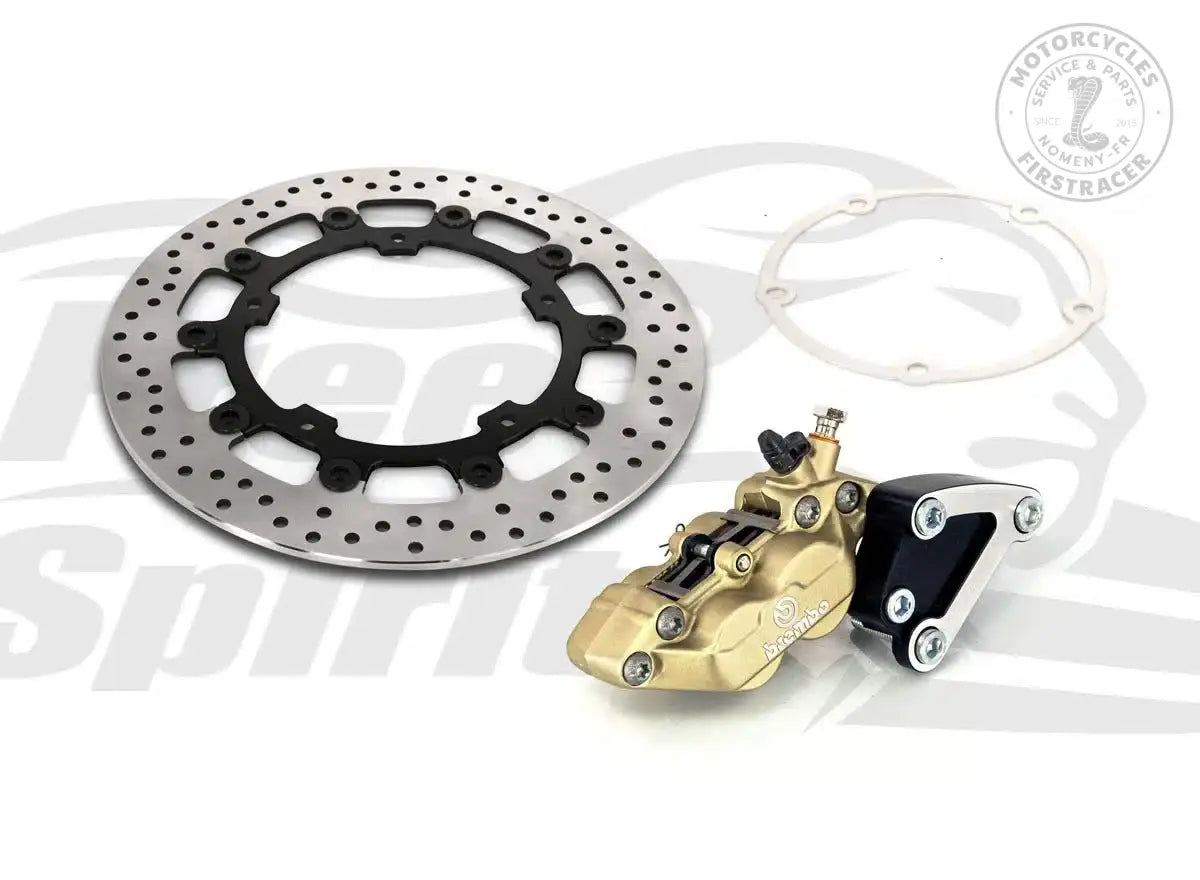 Kit complet d'étriers Brembo 4 pistons et disque 320mm Super Meteor / Shotgun 650 Firstracer