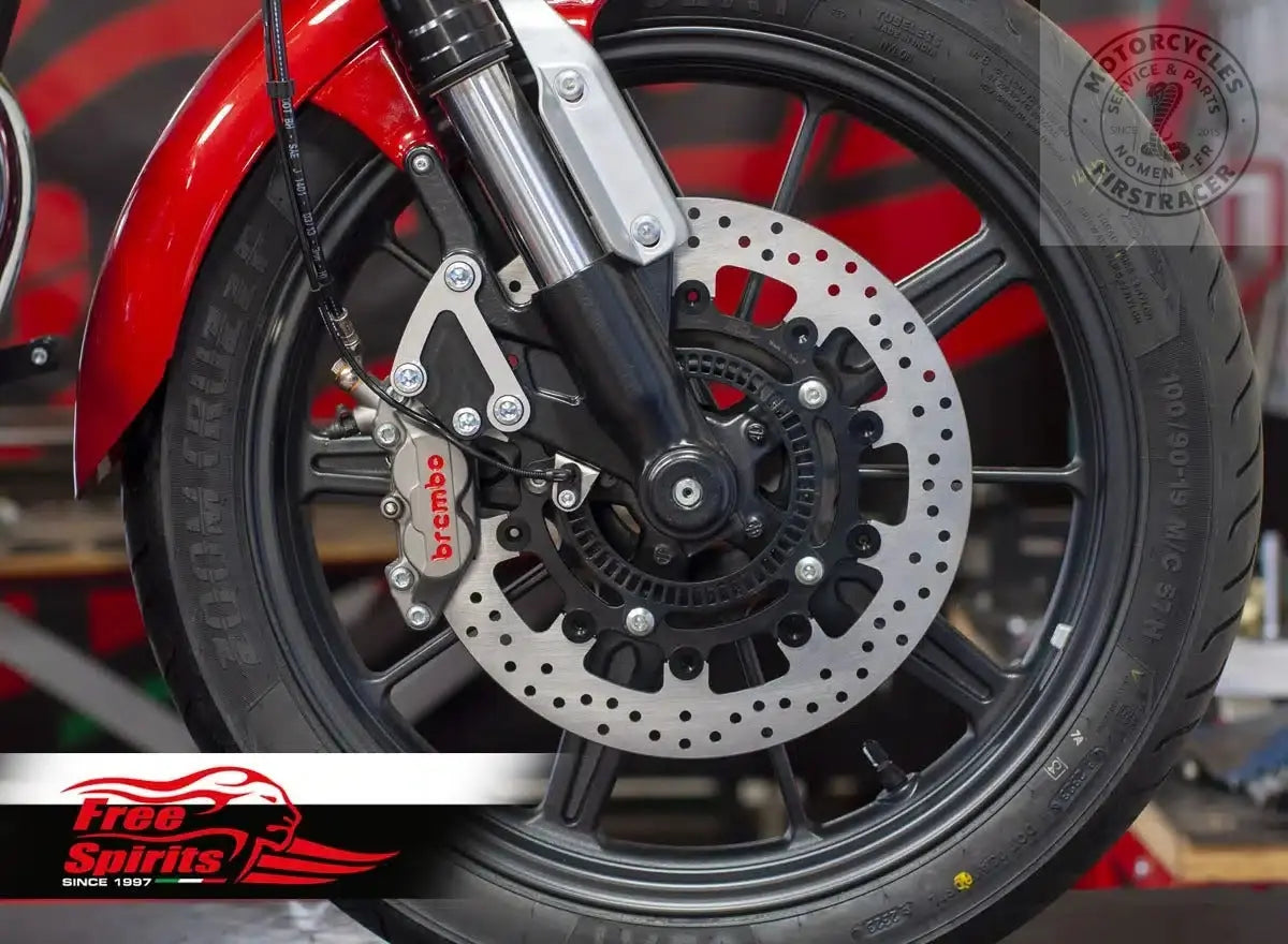 Kit complet d'étriers Brembo 4 pistons et disque 320mm Super Meteor / Shotgun 650 Firstracer