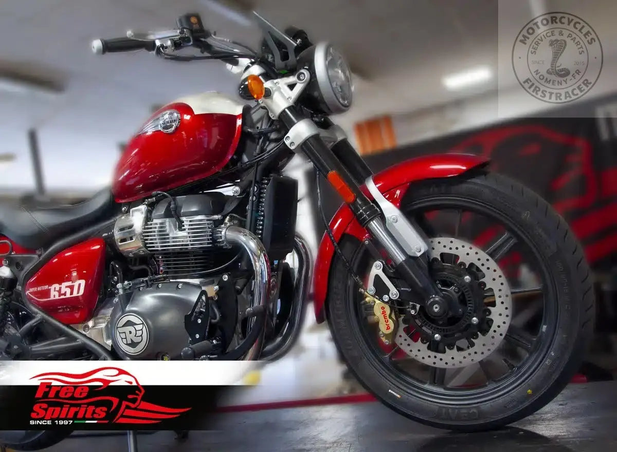 Kit complet d'étriers Brembo 4 pistons et disque 320mm Super Meteor / Shotgun 650 Firstracer