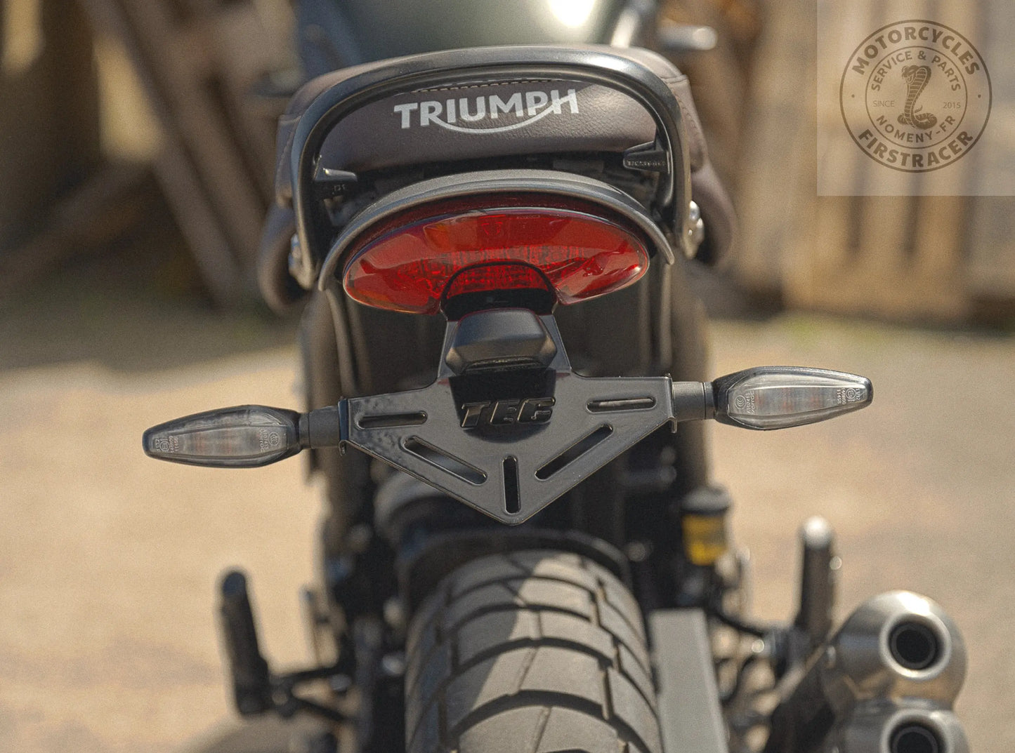 Kit de Relocalisation de Plaque d'Immatriculation – Triumph Speed 400 / Scrambler 400 X Firstracer