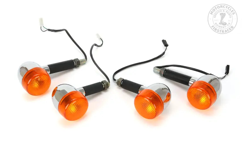 Kit de clignotants ronds (avant + arrière) US Twin 650 Firstracer