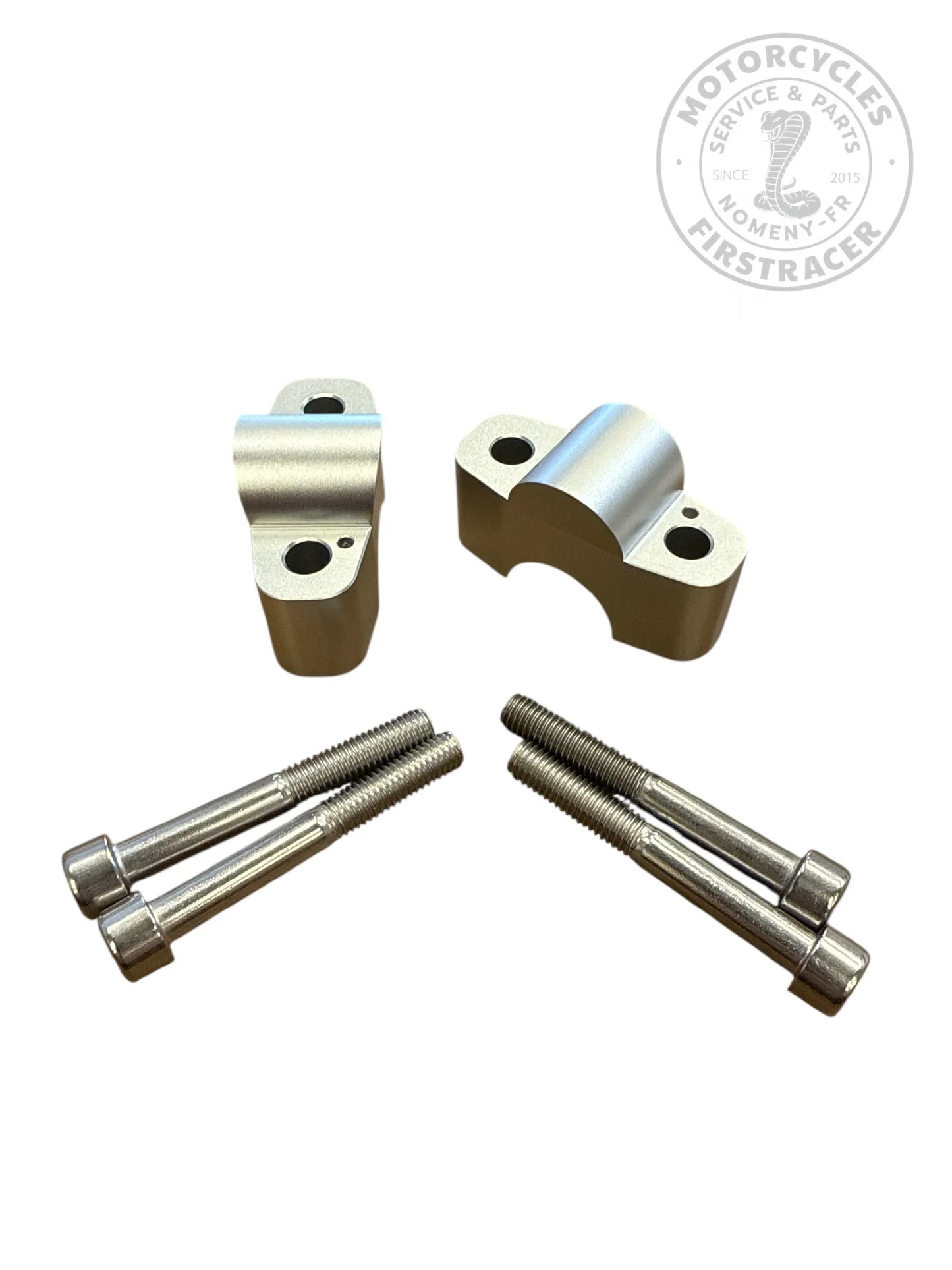 Kit de réhausse de guidon – 25 mm – Argent – Royal Enfield Super Meteor 650 Firstracer