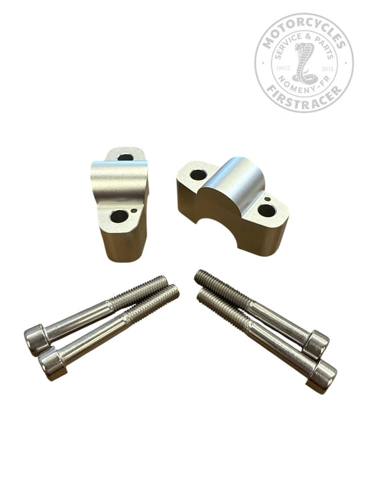 Kit de réhausse de guidon – 25 mm – Argent – Royal Enfield Super Meteor 650 Firstracer