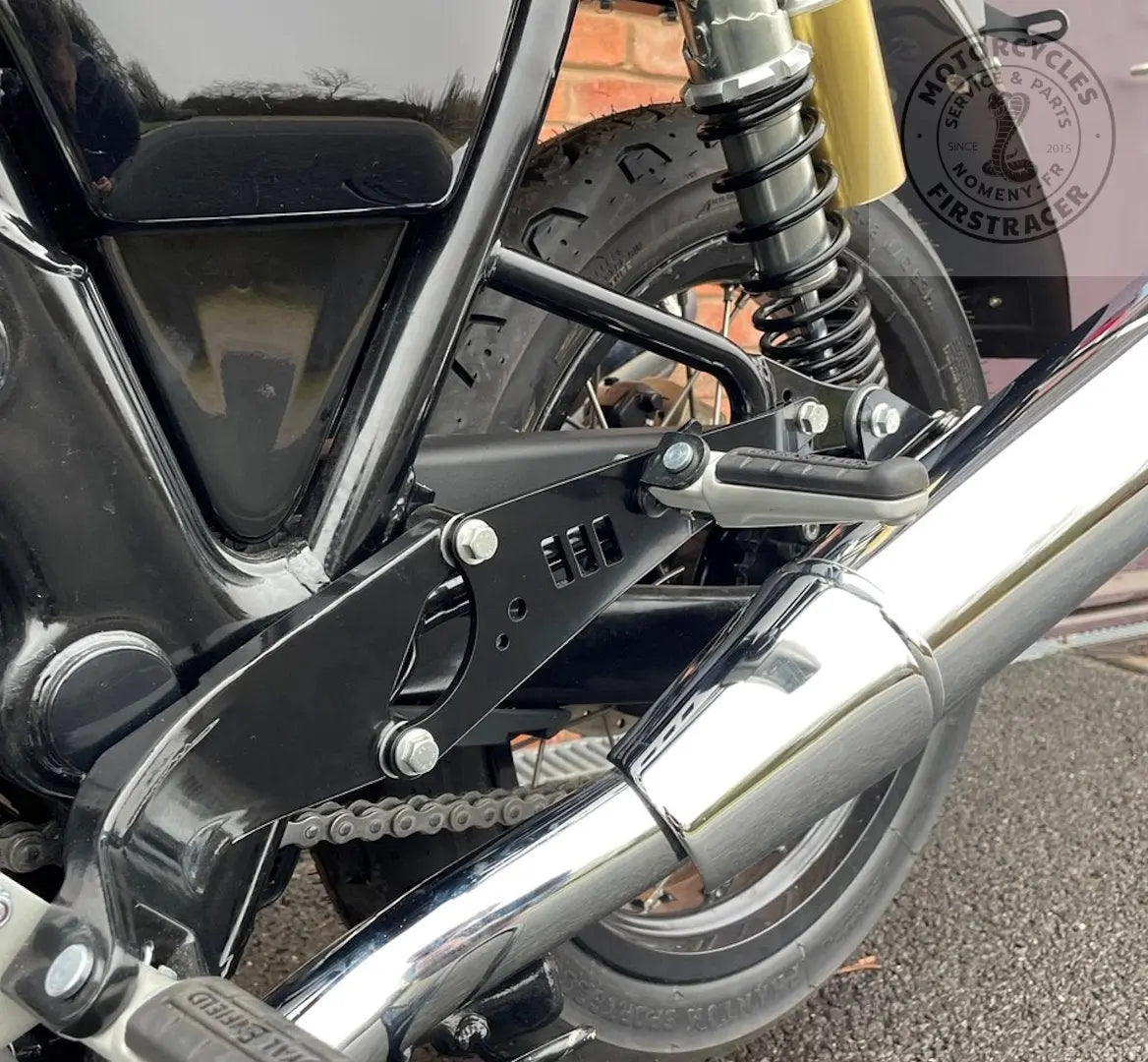 Kit relocalisation des reposes-pieds passager pour Royal Enfield 650 Interceptor Firstracer