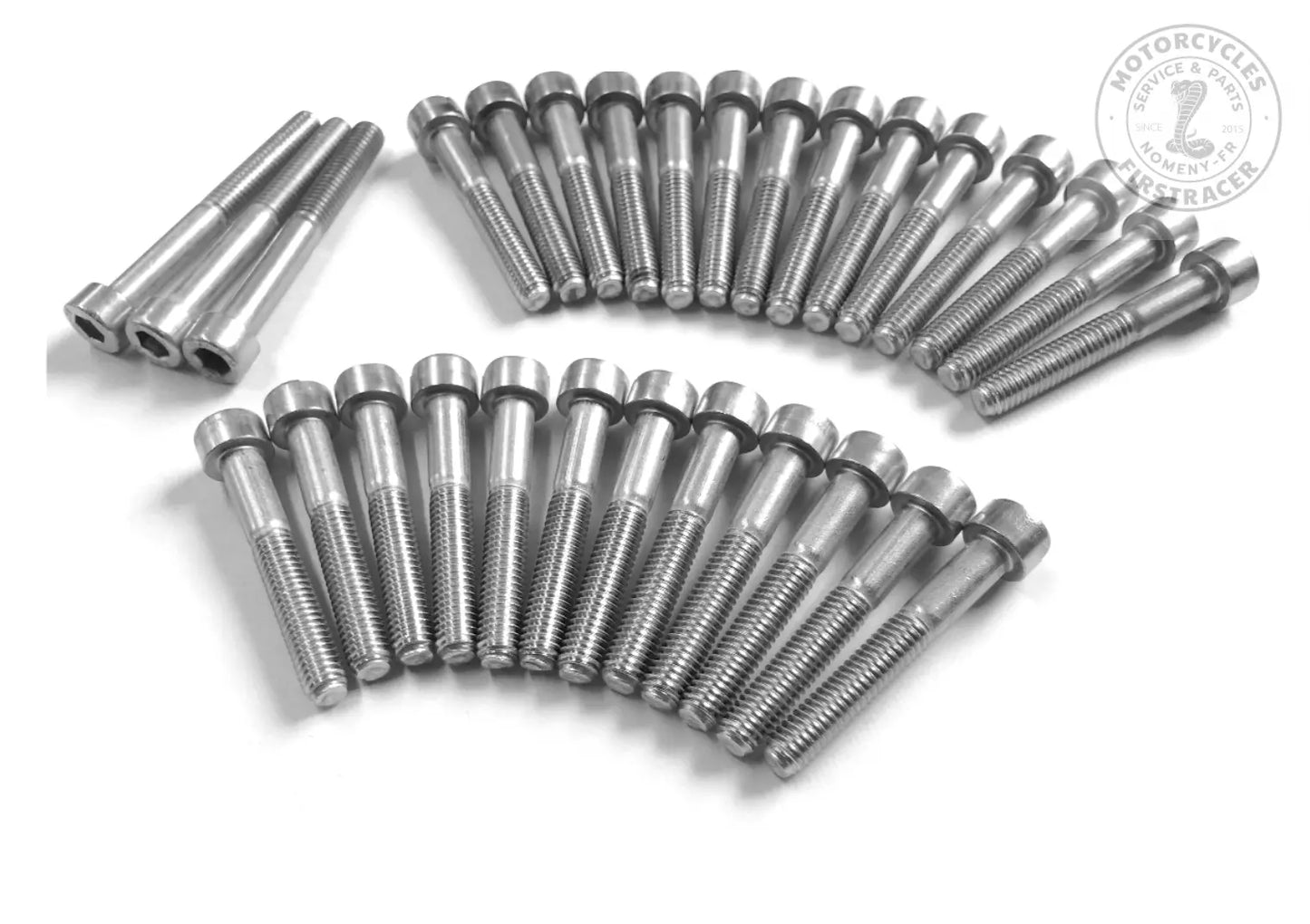 Kit visserie Moteur Inox noir mat Royal Enfield 650 Twins Firstracer
