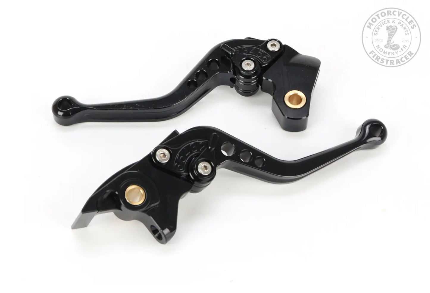 Leviers Noirs Courts CNC pour Royal Enfield 650 Super Meteor, 650 Interceptor et 650 Continental GT Firstracer