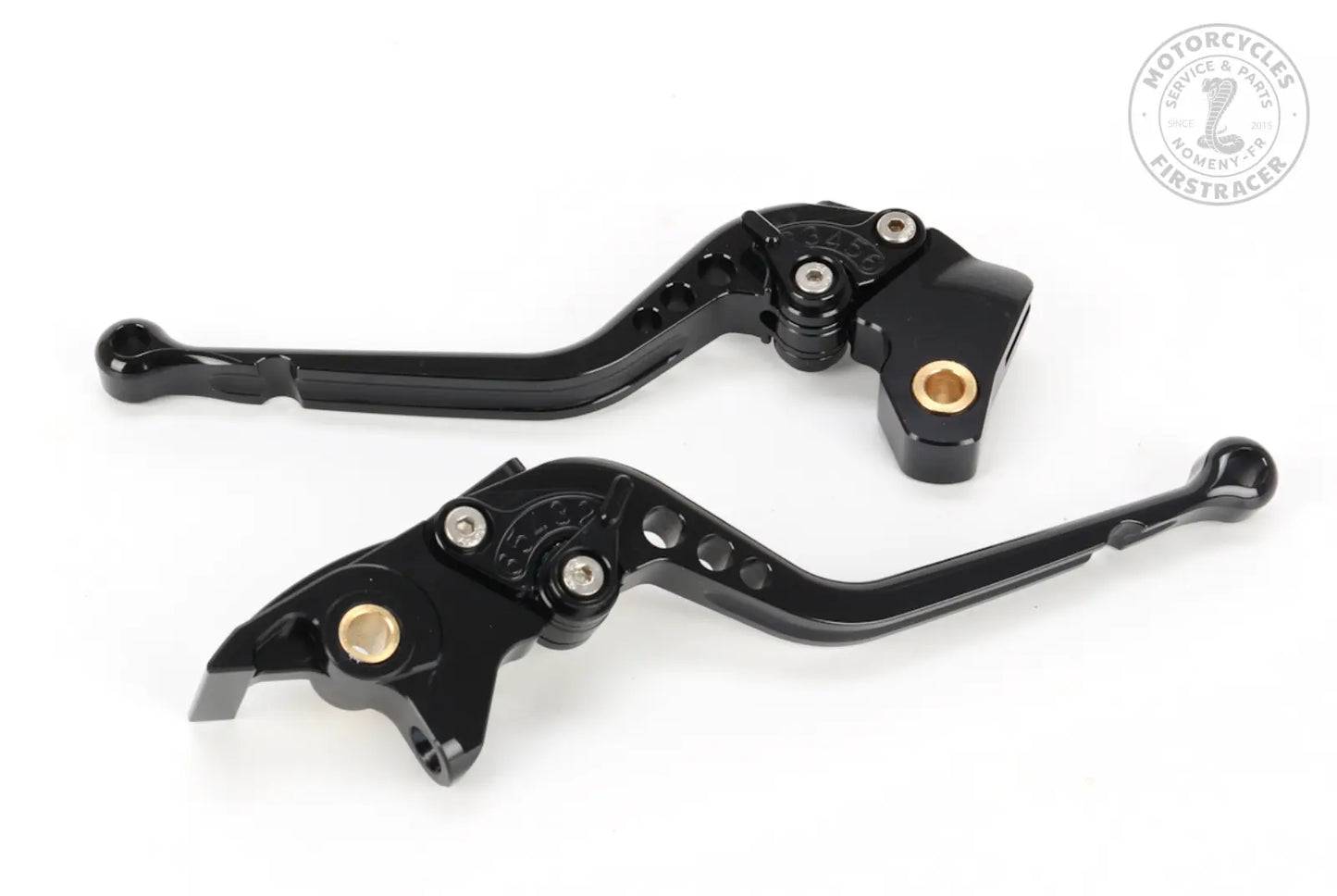 Leviers Réglables (Paire) – Noir ou Aluminium – Royal Enfield 650 Classic Firstracer