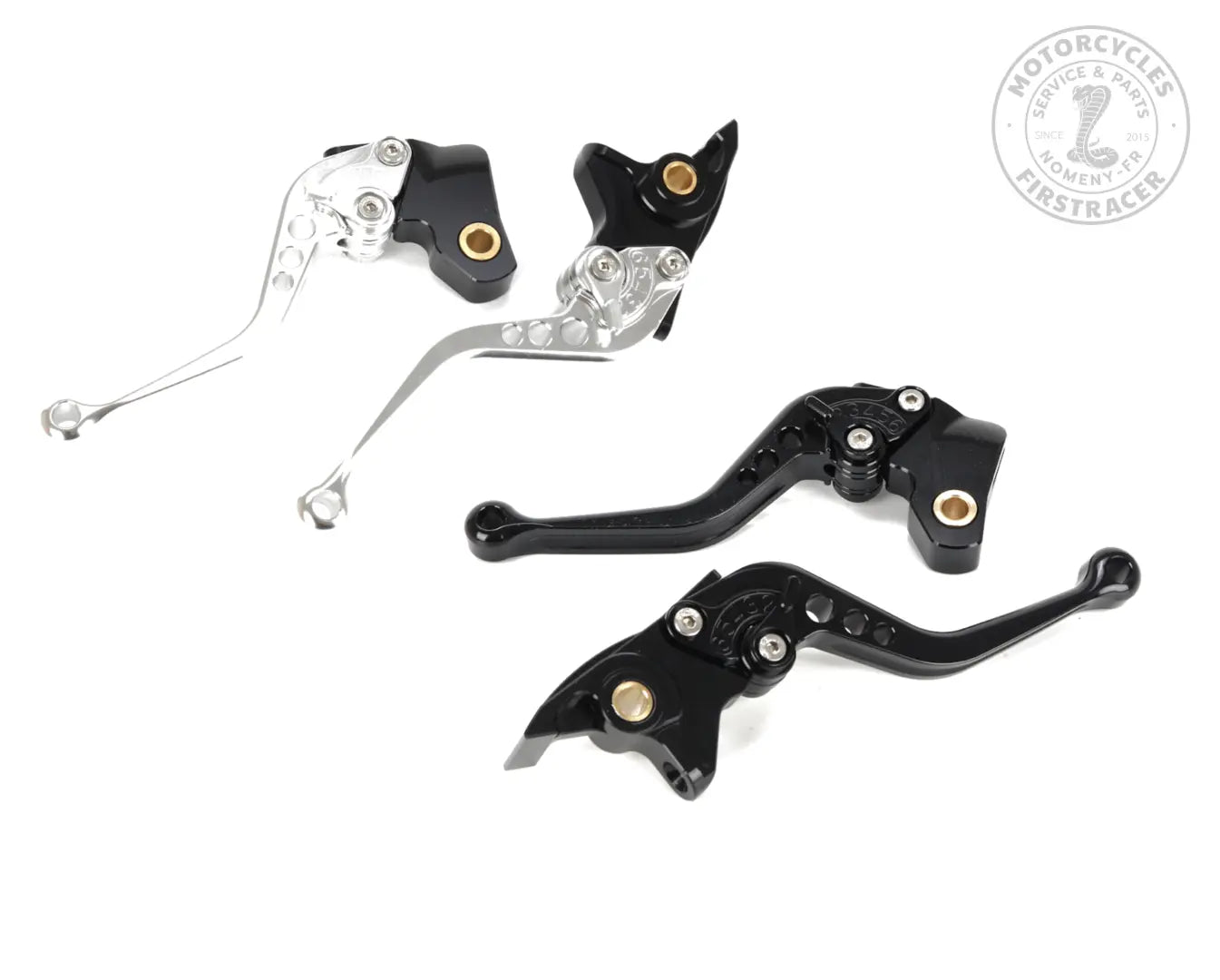 Leviers réglables courts usinés Meteor 350, Classic, Hunter Firstracer