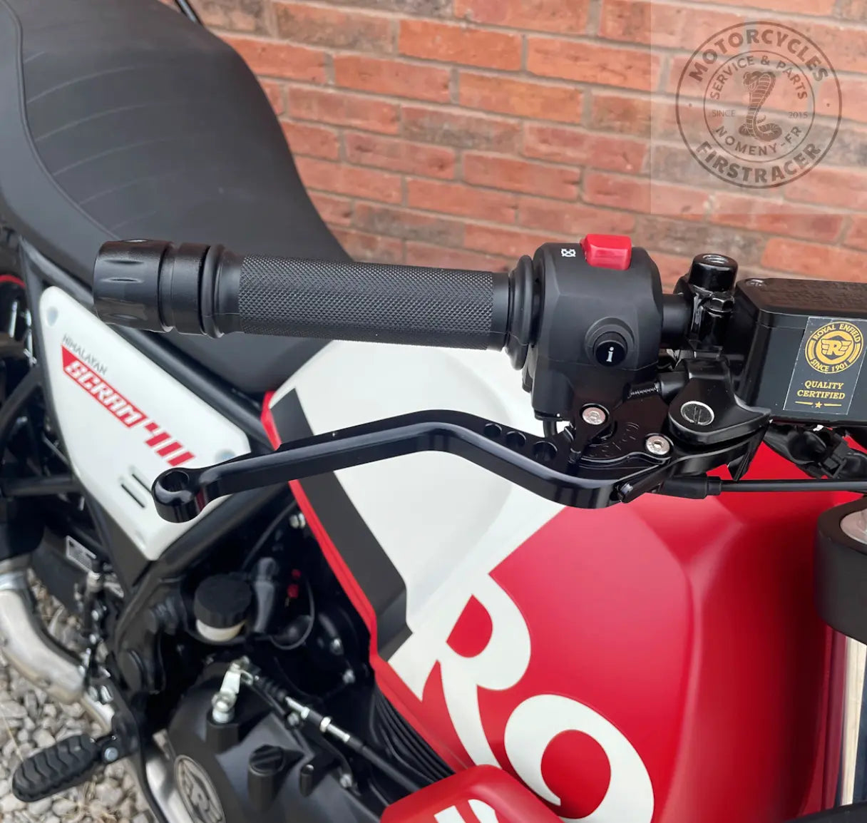 Leviers réglables usinés noir pour Royal Enfield Himalayan 2021+ et Scram Firstracer