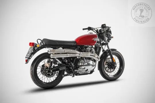 Ligne complète Zard flattrack inox Royal Enfield 650 twins Firstracer