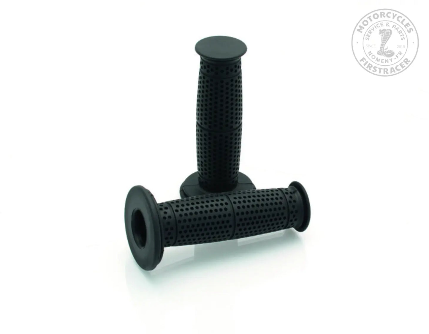 PAIRE DE POIGNÉES MUDDY NOIRES Ø22 mm (7/8") – ROYAL ENFIELD Firstracer