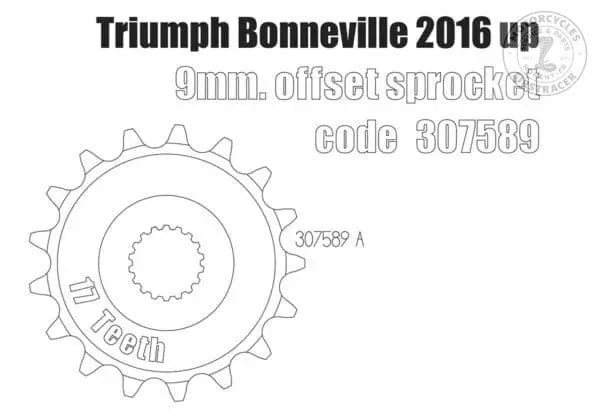 POULIE 9 MM DEPORT BONNEVILLE 2016+ Free Spirits Firstracer